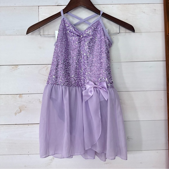 Other - Lilac Sequin Kids Dance Costume Dress Girls Size‎ XL